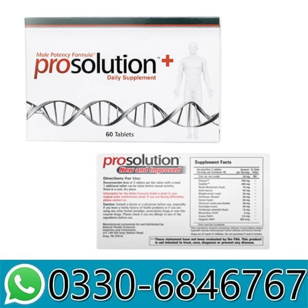 Prosolution Pills Price in Pakistan